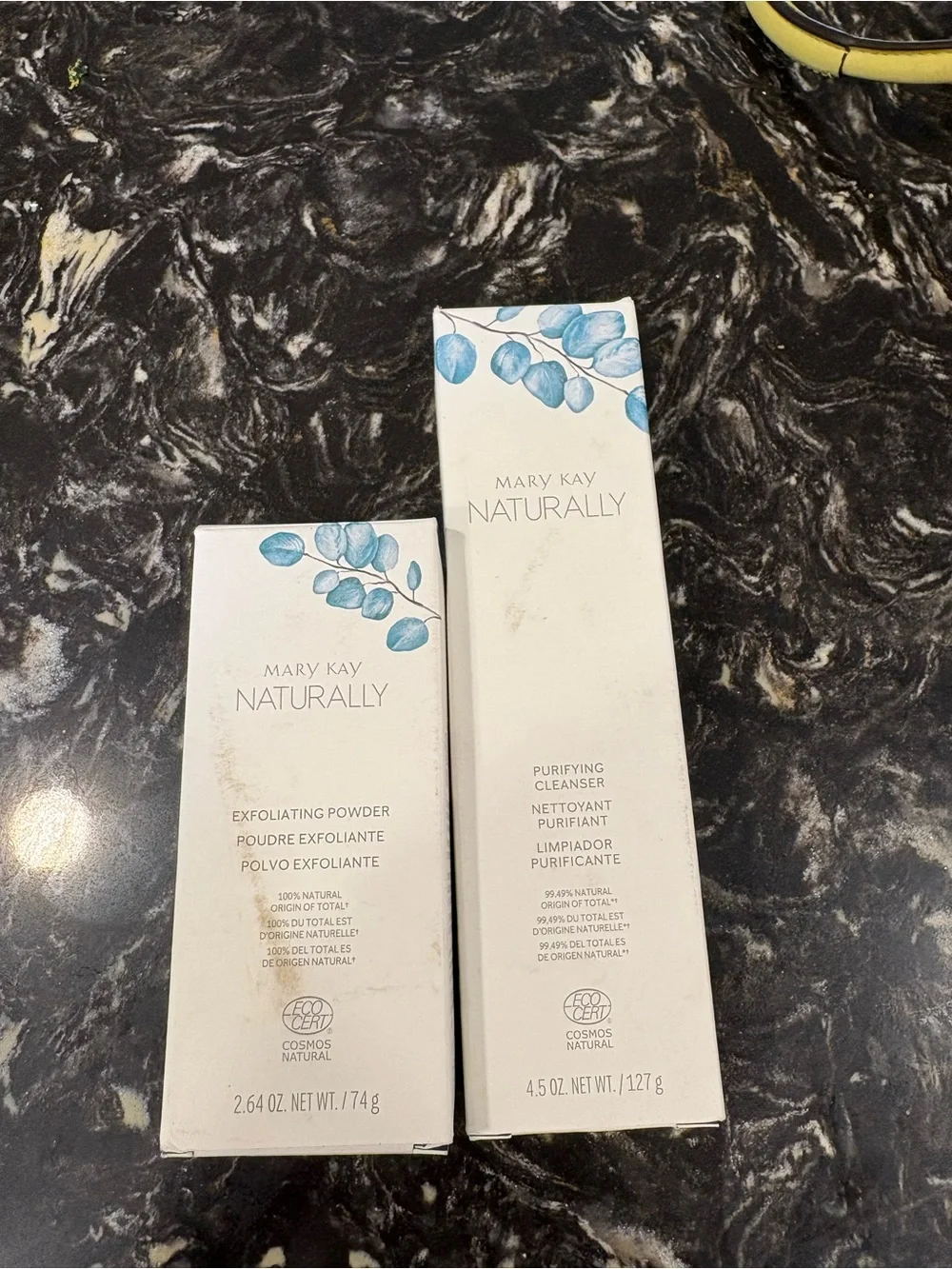 Mary Kay Naturally Purifying Cleanser & Exfoliating Powder Set NIB Discontinued